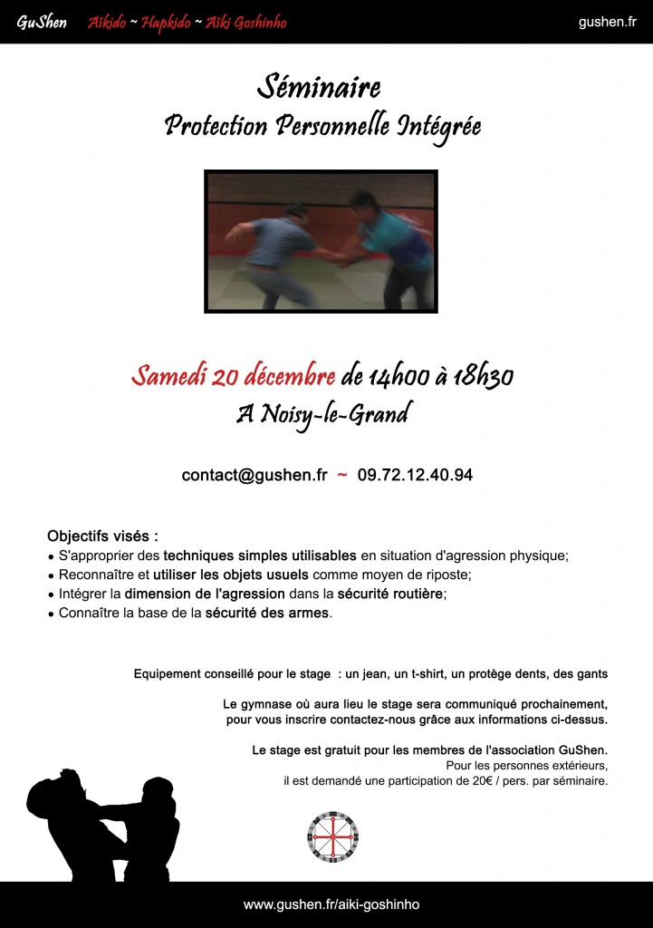 séminaire de protection personnelle intégrée. 20/12/2014